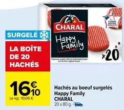 Charal - Hachés Au Boeuf Surgelés Happy Family