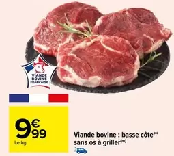 Viande Bovine: Basse Côte Sans Os À Griller