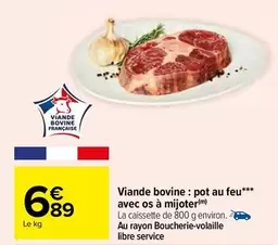 Viande Bovine: Pot Au Feu Avec Os À Mijoter