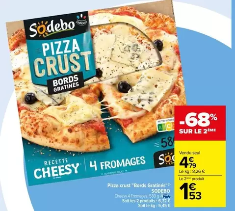 Sodebo - Pizza Crust "Bords Gratinés"