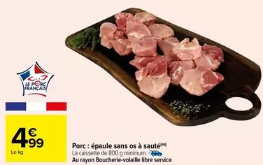 Porc: Épaule Sans Os À Saute