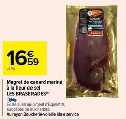 Canard Les Braserades - Magret Mariné à la Fleur de Sel