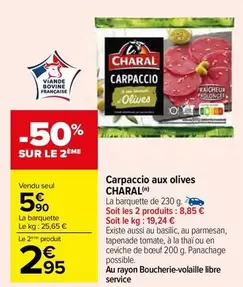 Charal - Carpaccio Aux Olives