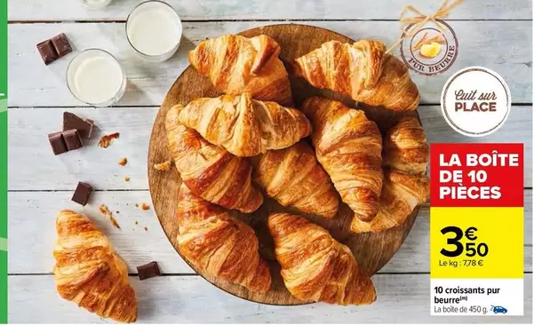 10 Croissants Pur Beurre