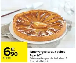 Tarte Vergeoise Aux Poires 6 Parts