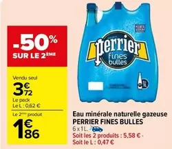 Perrier - Eau Minérale Naturelle Gazeuse aux Fines Bulles