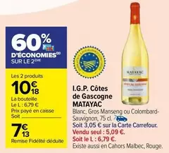 Carrefour - Matayac - I.g.p. Côtes de Gascogne