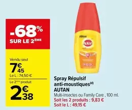 Autan - Spray Répulsif Anti-moustiques