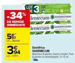 Vademecum - Dentifrice