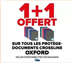 TOUS - Oxford - Promo Spéciale sur les Protège-documents Crossline : Qualité et Protection Assurées