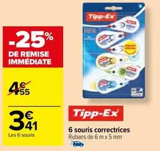 tipp-ex - 6 Souris Correctrices