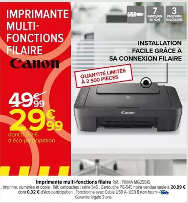 Canon - Imprimante Multi-fonctions Filaire