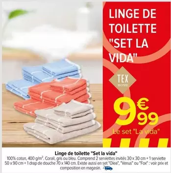 Tex -  Home - Linge De Toilette "set La Vida"