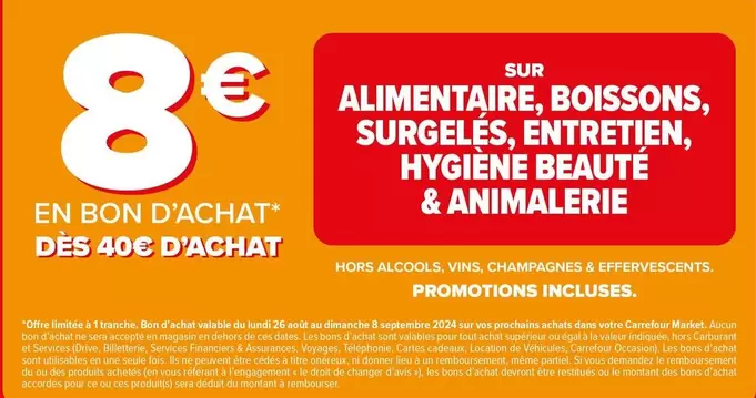 Carrefour : Produits Alimentaires, Boissons, Surgelés, Entretien, Hygiène Beauté & Animalerie en Promo