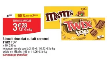 Twix -  Top - Biscuit Chocolat Au Lait Caramel