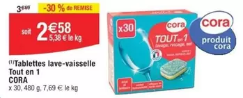 Cora - Tablettes Lave-Vaisselle Tout En 1