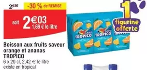 Orange Tropico - Boisson aux Fruits Saveur Ananas