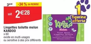 Kandoo - Lingettes Toilette Melon