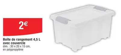 Dim - Boîte De Rangement 4.5 L Avec Couvercie