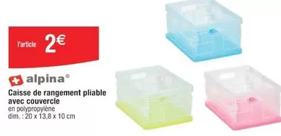 Alpina - Caisse de Rangement Pliable avec Couvercle : pratique et élégante, idéale pour organiser votre espace