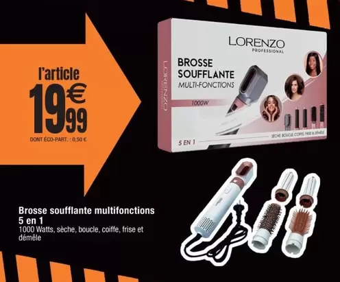 Lorenzo - Brosse Soufflante Multifonctions 5 En 1