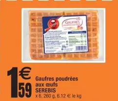 Serenbis - Gaufres Poudrees Aux Oeufs