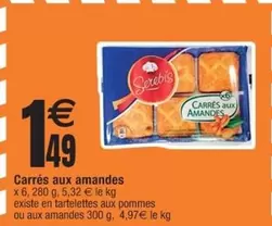 Carrés Aux Amandes