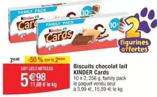 Kinder - Biscuits Chocolat Lait Cards