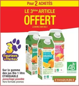 Jus Bio 1 Litre Orange - Ethiquable : Découvrez notre gamme éthique et savoureuse