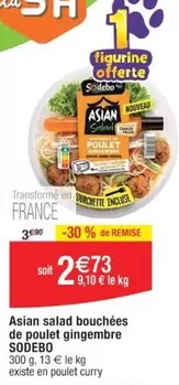 Sodebo - Asian Salad Bouchées De Poulet Gingembre