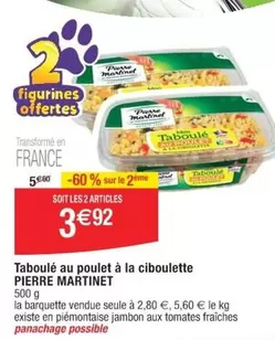 Pierre Martinet - Taboulé au Poulet à la Ciboulette : un mélange savoureux et frais pour vos repas!