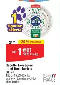 Blini - Recette Fromagère Ail Et Fines Herbes