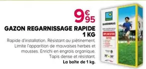 Gazon Regarnissage Rapide 1 Kg offre à 9,95€ sur Kiriel