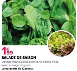 Salade De Saison offre à 1,99€ sur Kiriel