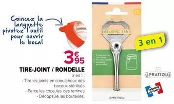 Le Pratique - Tire joint/Rondelle offre à 3,95€ sur Kiriel