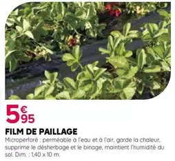 Film De Paillage offre à 5,95€ sur Kiriel