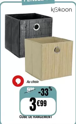 Cube De Rangement offre à 3,99€ sur La Foir'Fouille