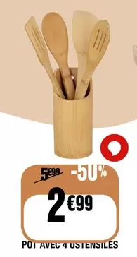 Pôt Avec 4 Usières offre à 2,99€ sur La Foir'Fouille