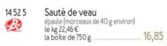 Sauté De Veau offre à 16,85€ sur Picard