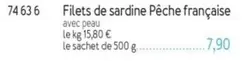 Filets De Sardine Pêche Française offre à 7,9€ sur Picard