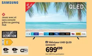 Samsung - Téléviseur Uhd Qled Connecté offre à 699,99€ sur Conforama