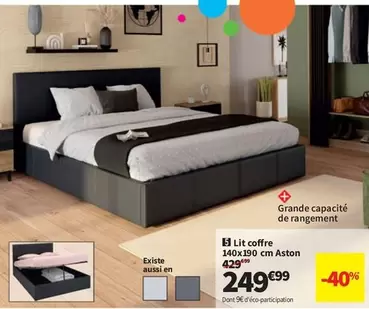 Lit Coffre offre à 249,99€ sur Conforama