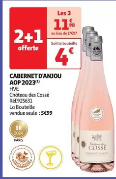 Château Des Cosse - Cabernet D'Anjou AOP 2023 offre à 4€ sur Auchan Supermarché