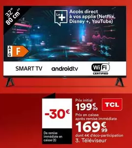 TCL - Téléviseur offre à 169,99€ sur BUT