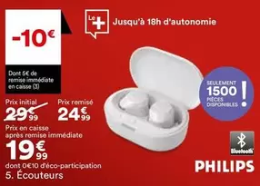 Philips - Prix Remise Immédiate En Câsise offre à 19,99€ sur BUT