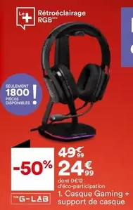 Casque Gaming + Support De Casque offre à 24,99€ sur BUT