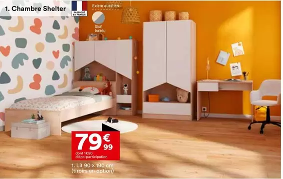 Chambre Shelter offre à 79,99€ sur BUT