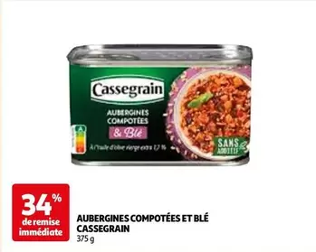 Cassegrain - Aubergines Compotées Et Ble