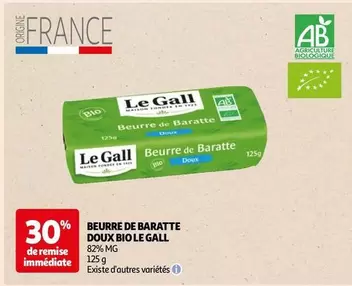 Le Gall - Beurre De Baratte Doux Bio