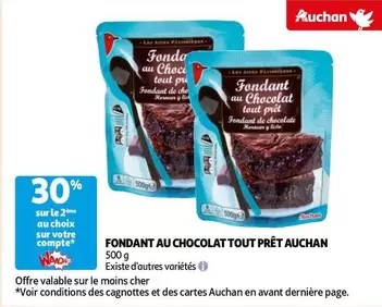 Auchan - Fondant Au Chocolat Tout Prêt